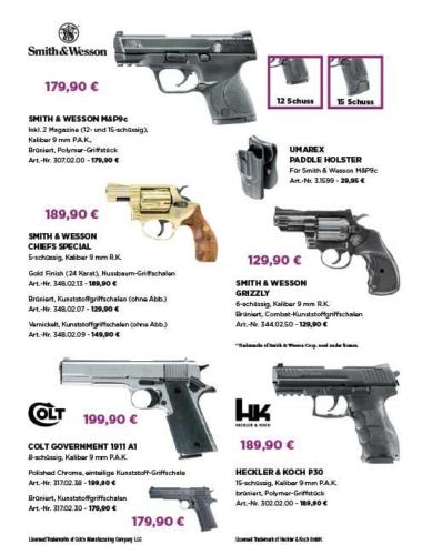 Waffen Hoffmann Neunkirchen, Flyer, Angebote 2020/2021