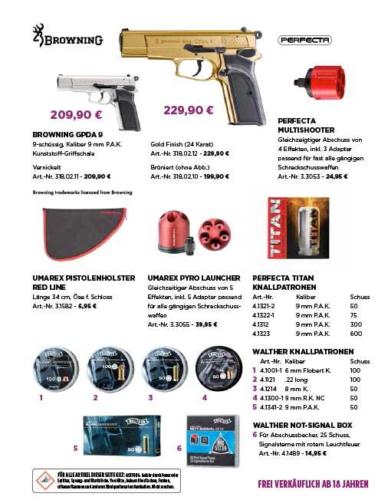 Waffen Hoffmann Neunkirchen, Flyer, Angebote 2020/2021