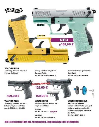 Waffen Hoffmann Neunkirchen, Flyer, Angebote 2020/2021
